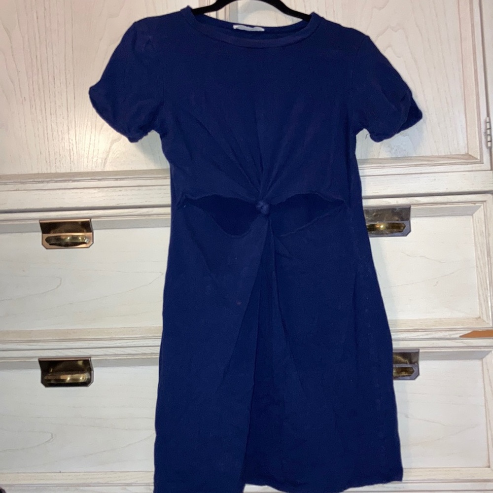 Honey Punch Twist Front Bodycon Dress